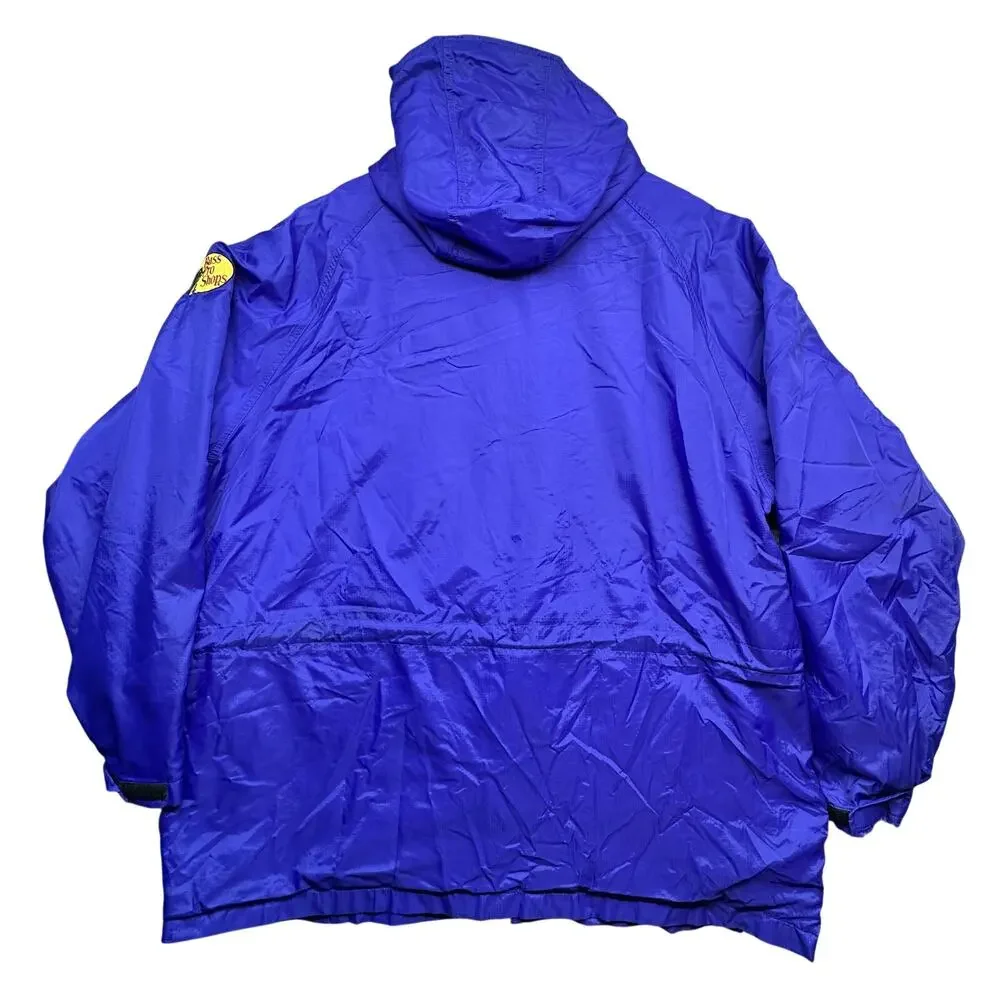 Vintage Bass Pro Shops Gore-Tex Jacket Mens 3XL Nylon Full Zip Hooded Rain Coat